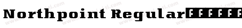 Northpoint Regular字体转换